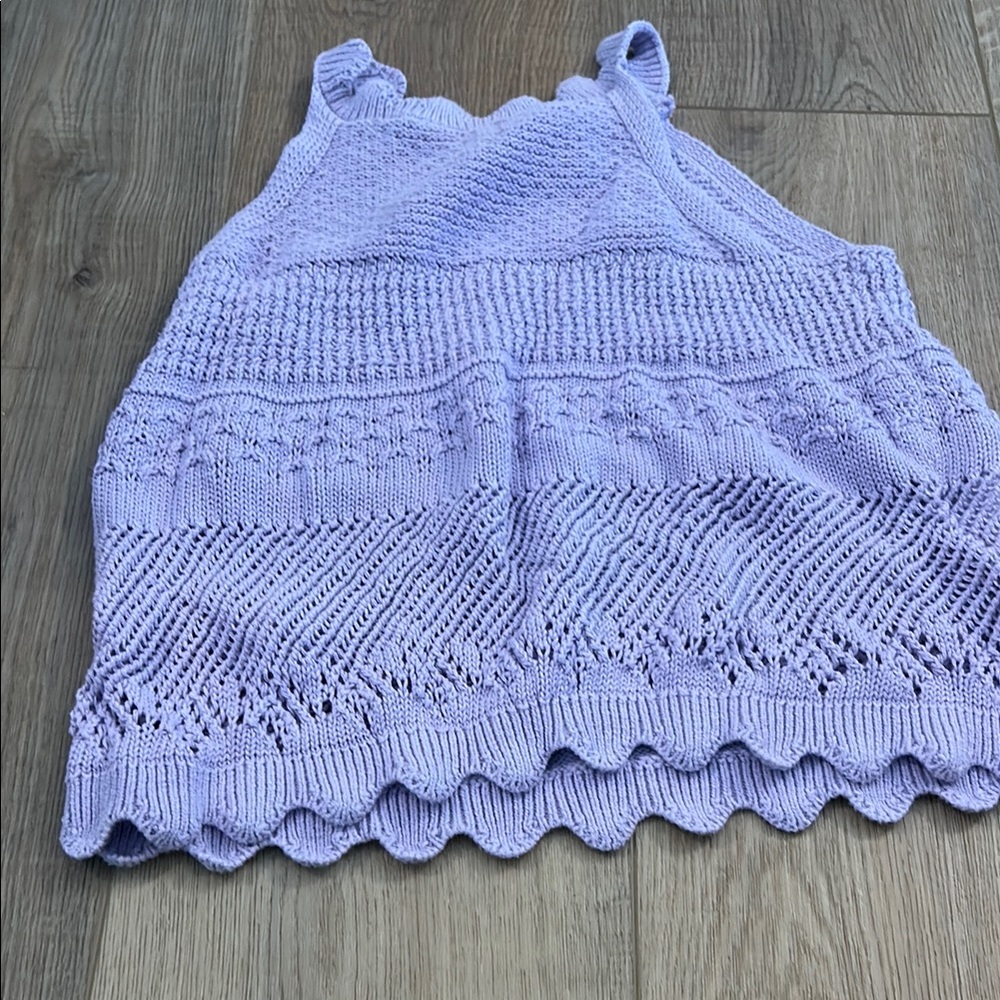 Old Navy Purple Camisole with Scalloped Hem
